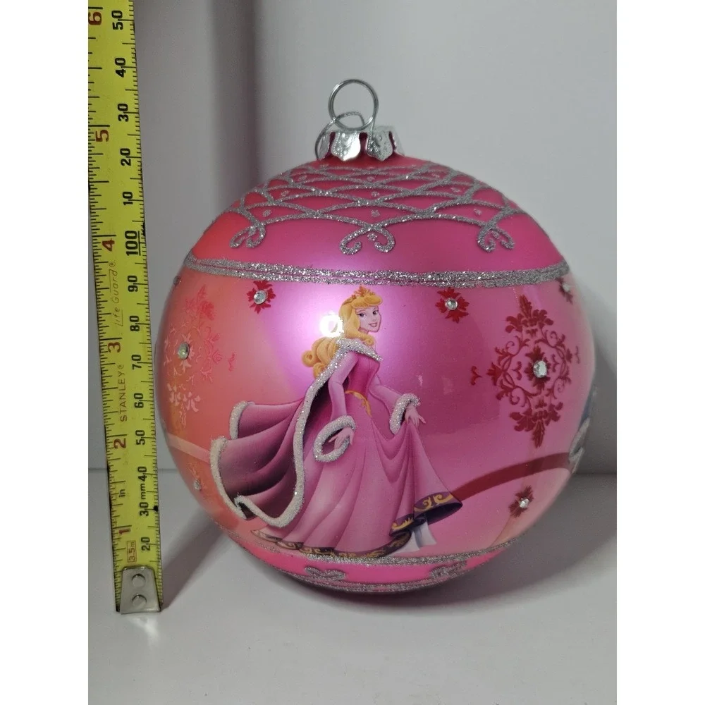 Disney Princess Cinderella Glass Christmas Ornament Large 5